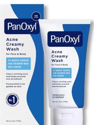 PANOXYL ACNE CREAMY FACE WASH 4% BENZOYL PEROXIDE - 170G | بانوكسيل غسول لعلاج حب الشباب 4% بينزويل بيروكسايد - 170 غرام