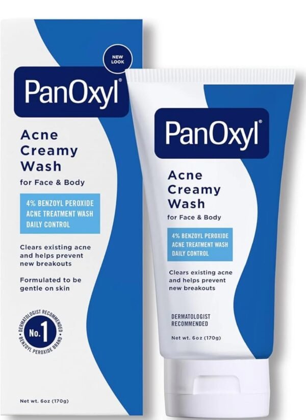 img_0319 PANOXYL ACNE CREAMY FACE WASH 4% BENZOYL PEROXIDE - 170G | بانوكسيل غسول لعلاج حب الشباب 4% بينزويل بيروكسايد - 170 غرام