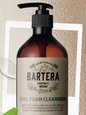 غسول BARTERA Gel Foam Cleanser هو غسول جل رغوي لطيف لكلً انواع البشره الحجم 500 مل