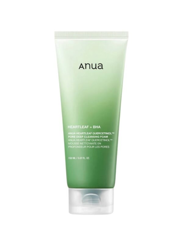 ANUA HEARTLEAF QUERCETINOL PORE DEEP CLEANSING FOAM - 150ML | أنوا غسول رغوي للبشره الدهنيه