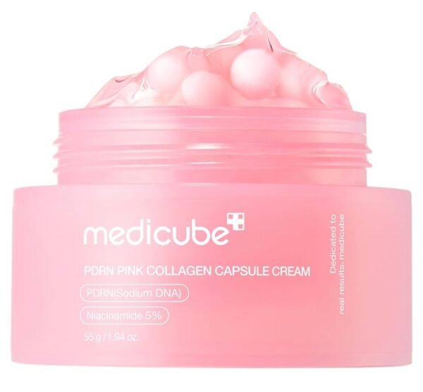 كريم ميديكيوب الوردي بالكولاجين (Medicube PDRN Pink Collagen Capsule Cream)  لكل انواع البشره