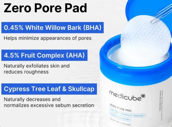 MEDICUBE PAD  | ميدي كيوب وسائد تونر  للمسام و الروس السوداء