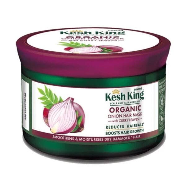 KESH KING  | كيش كينك ماسك العناية بالشعر الجاف والتالف بالبصل والكاري - 200 مل