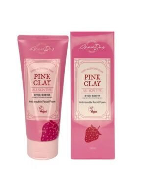 Grace Day Pink Clay Anti-trouble Facial Foam غسول للبشره المختلطه والدهنيه