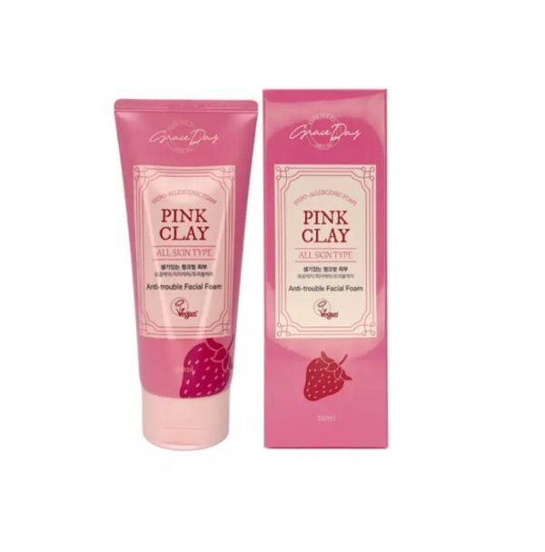 img_1084 Grace Day Pink Clay Anti-trouble Facial Foam غسول للبشره المختلطه والدهنيه