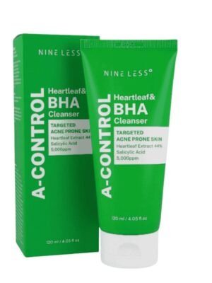 NINE LESS A-Control Heartleaf & BHA Cleanser - 120ml | ناين ليس غسول رغوي